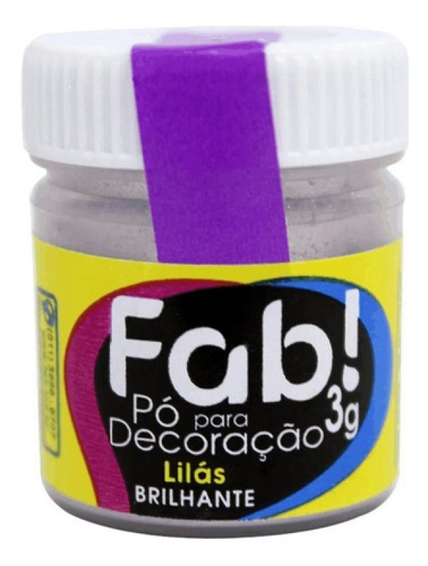 Pó p/ Decoração Rosa Cereja 3g - FAB