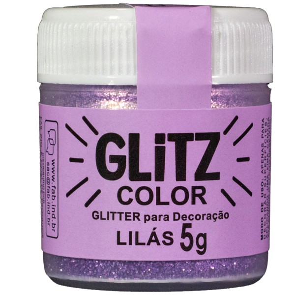 Glitter para Decoração Glitz Color Lilás 5g - Fab!