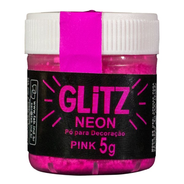 Po Para Decoracao Neon Pink 5g Fab