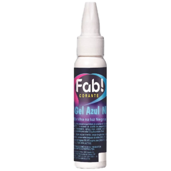 Corante Soft Gel Azul Neon 25g - Fab