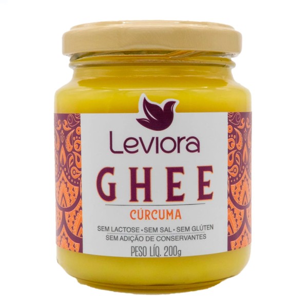 Encontraproduto.com.br - Ghee c/ Cúrcuma Leviora Vidro 200g