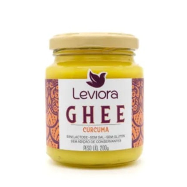 Encontraproduto.com.br - Ghee c/ Cúrcuma Leviora Vidro 200g
