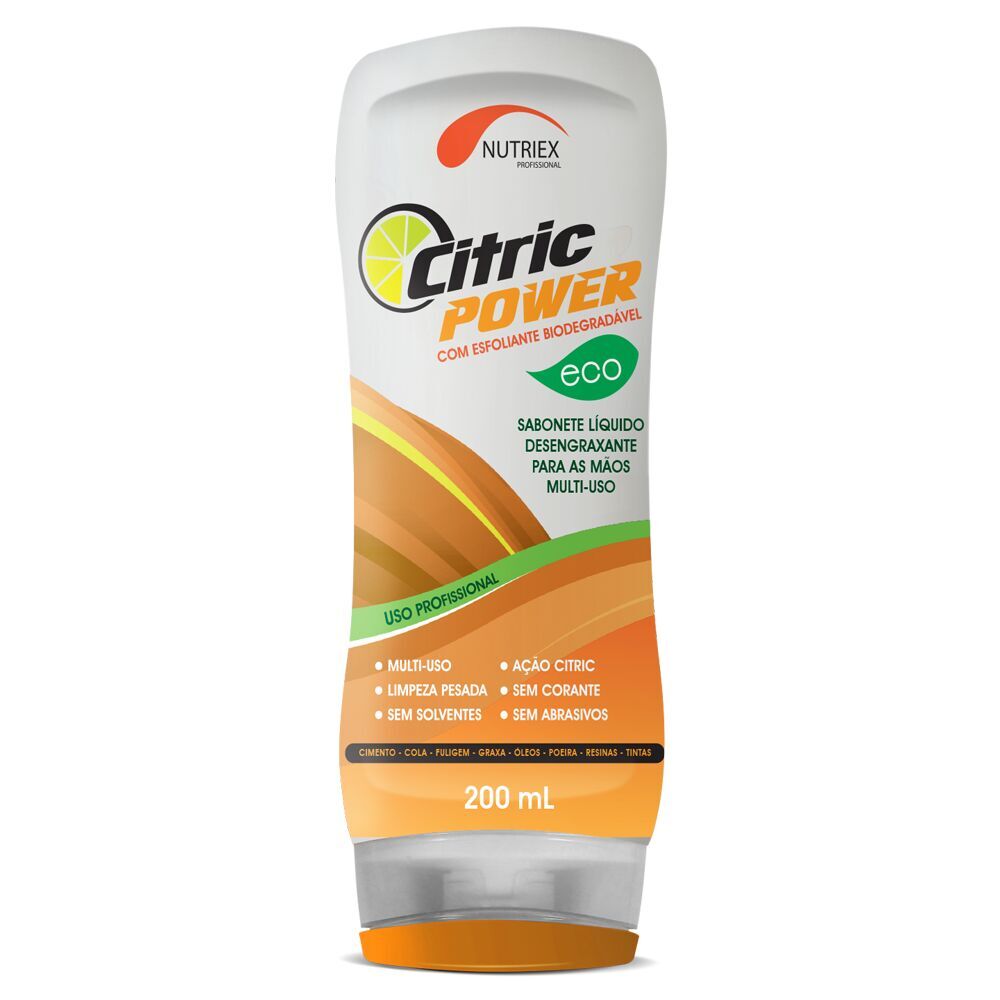 Encontraproduto.com.br - Sabonete Líquido Nutriex 0200ML Com/Esfoliante Cit Pow Eco