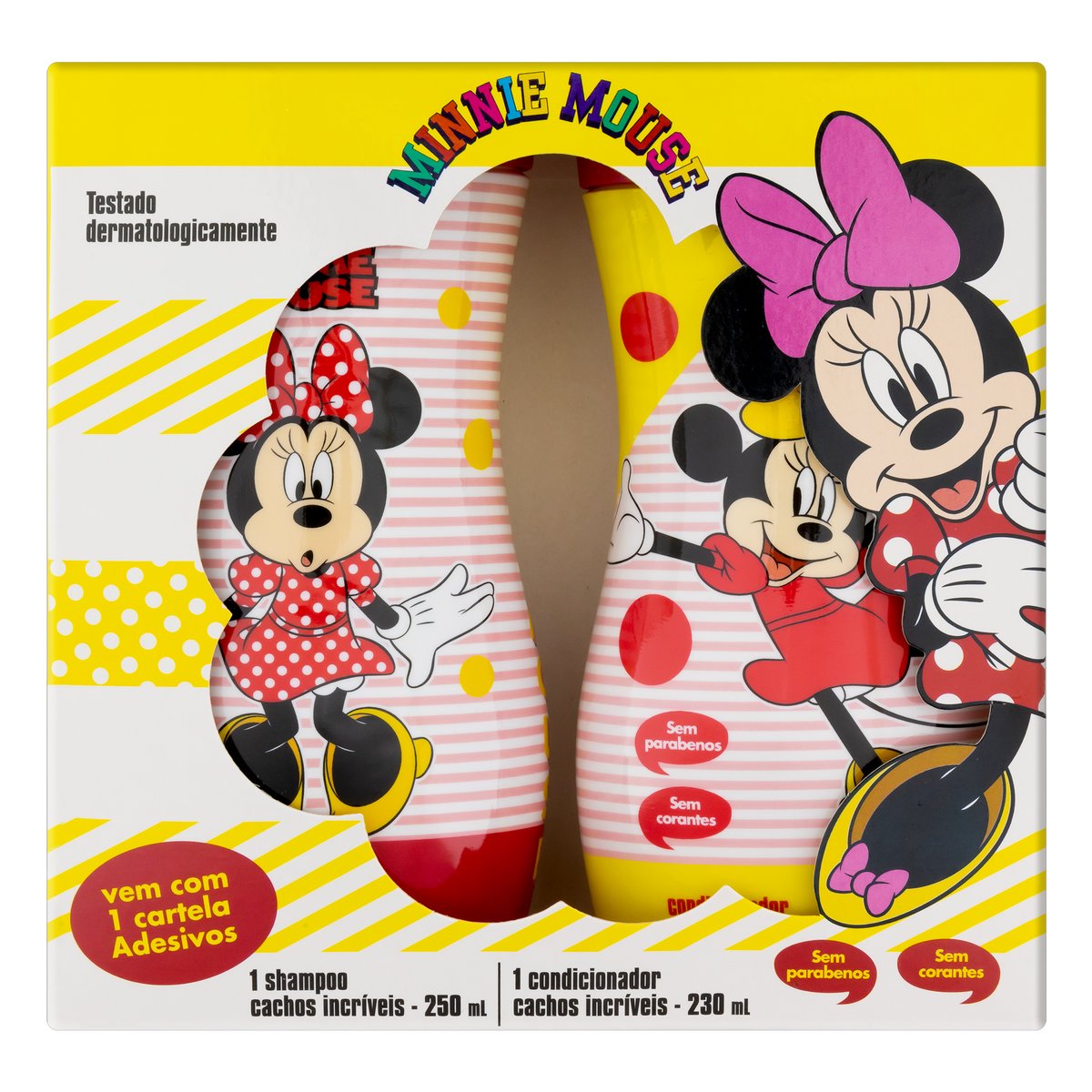 Encontraproduto.com.br - NUTRIEX KIT MINNIE CACHOS+PERFEITOS SHAMPOO+CONDICIONADOR 250ML CADA+GRATIS CARTEL A 500 ML x 1