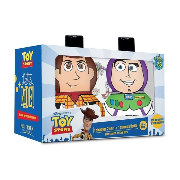 Encontraproduto.com.br - Nutriex Kit Buzz Lightyear Shampoo 250ml + Sabonete Líquido 250ml