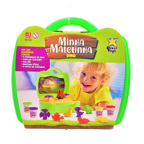 Encontraproduto.com.br - Minha Maletinha Dino Divertoys com Acessórios
