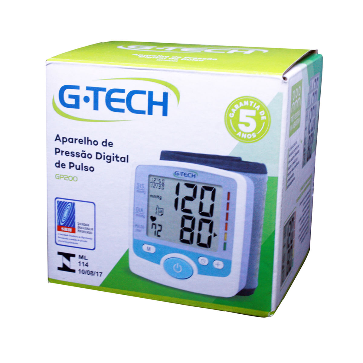 Encontraproduto.com.br - Aparelho de Pressão Digital de Pulso G-Tech BPGP200
