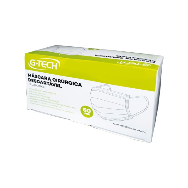 Encontraproduto.com.br - Mascara tripla camada G Tech -50UND
