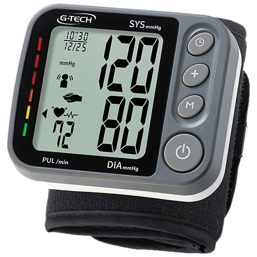 Encontraproduto.com.br - Aparelho Medidor de Pressão G-Tech Pulso | Ref:GP450