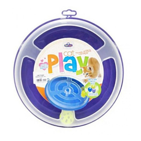 Encontraproduto.com.br - Brinquedo Cat Play Lilás para Gatos – Pet Injet