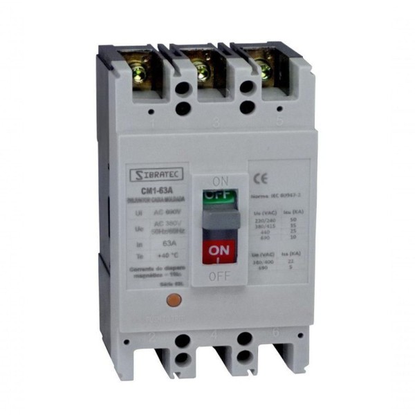 Disjuntor Trifásico | Caixa Moldada Cm1 63l | 63a