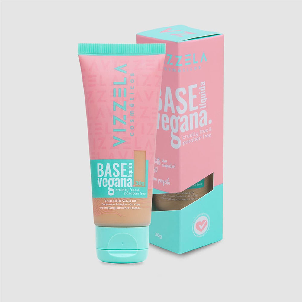 Encontraproduto.com.br - Base Líquida Vizzela Matte Cor 07 - 30g