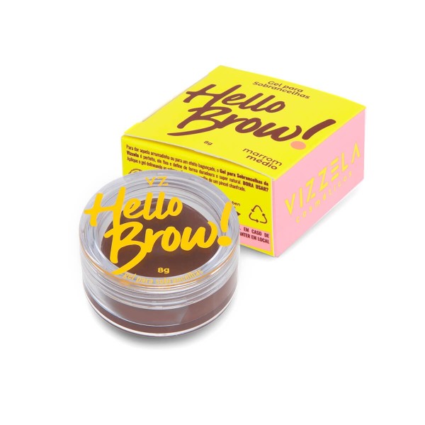 Encontraproduto.com.br - Gel de Sobrancelhas Vizzela Marrom Médio