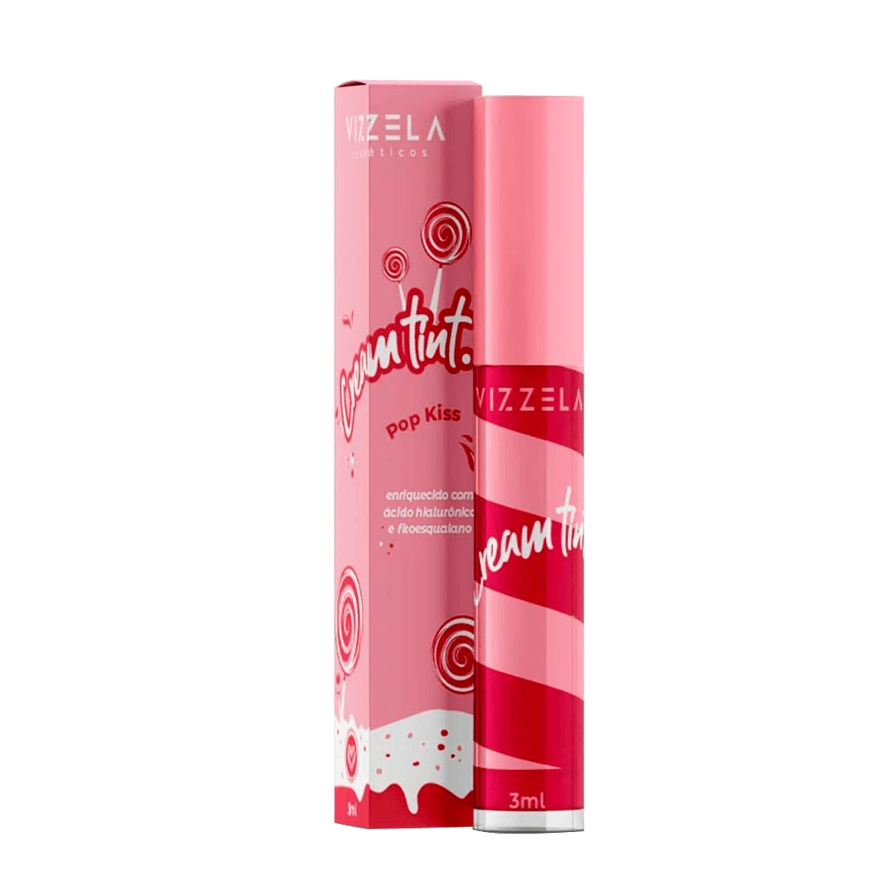 Encontraproduto.com.br - Cream Tint Lollipop Pop Kiss 3ml - Vizzela
