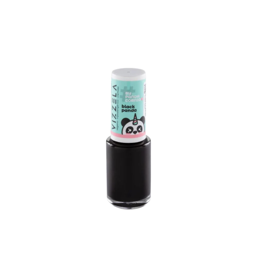 Encontraproduto.com.br - Vizzela #By Pandacórnio - Esmalte 9ml BlackPanda9ml