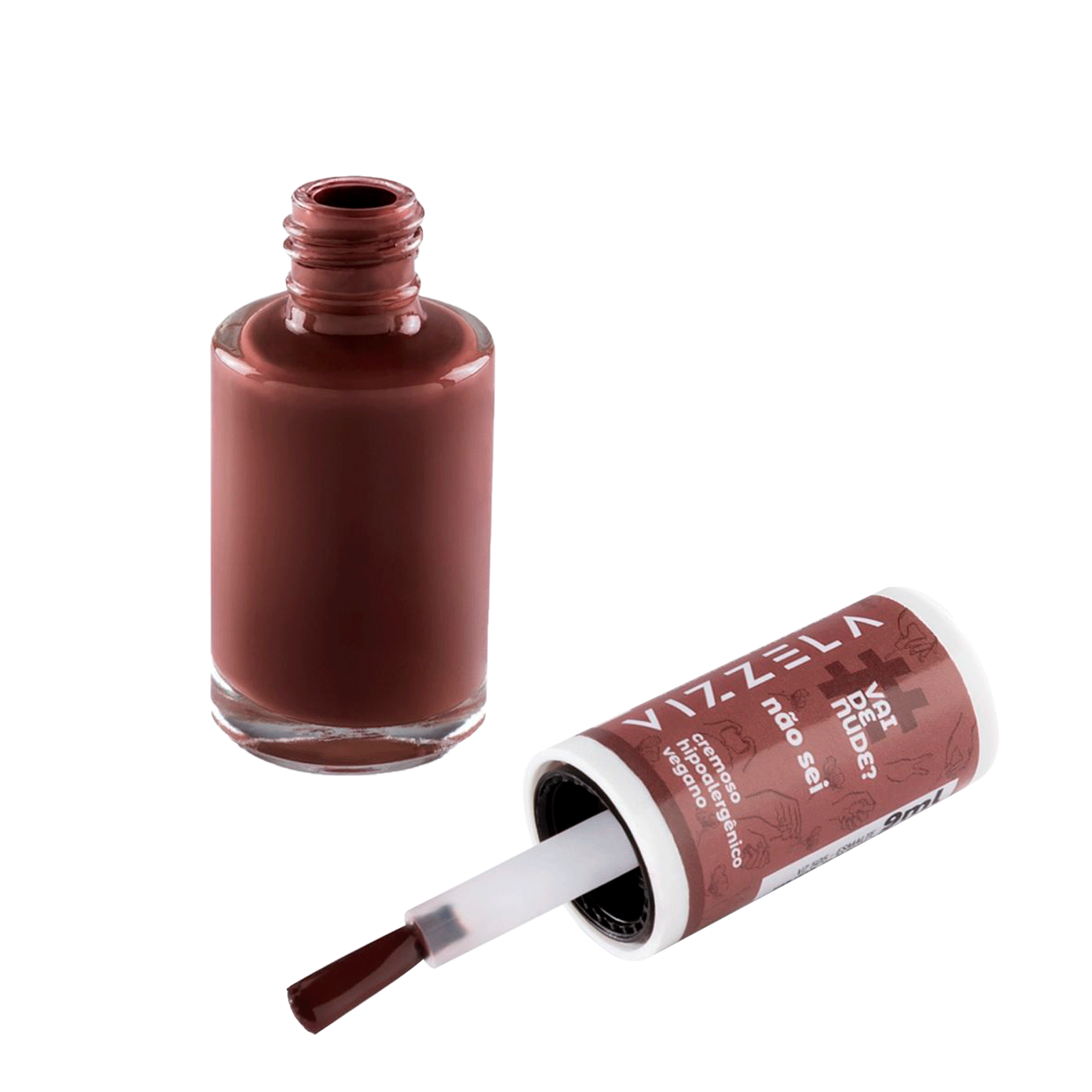 Encontraproduto.com.br - Vizzela Vai De Nude? Cor Não Sei - Esmalte Cremoso Hipoalergênico 9ml Vizzela-Nao-Sei