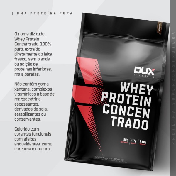 Encontraproduto.com.br - Whey Protein Concentrado 1,8 Kg Dux Nutrition Sabor Cookies - 1800G