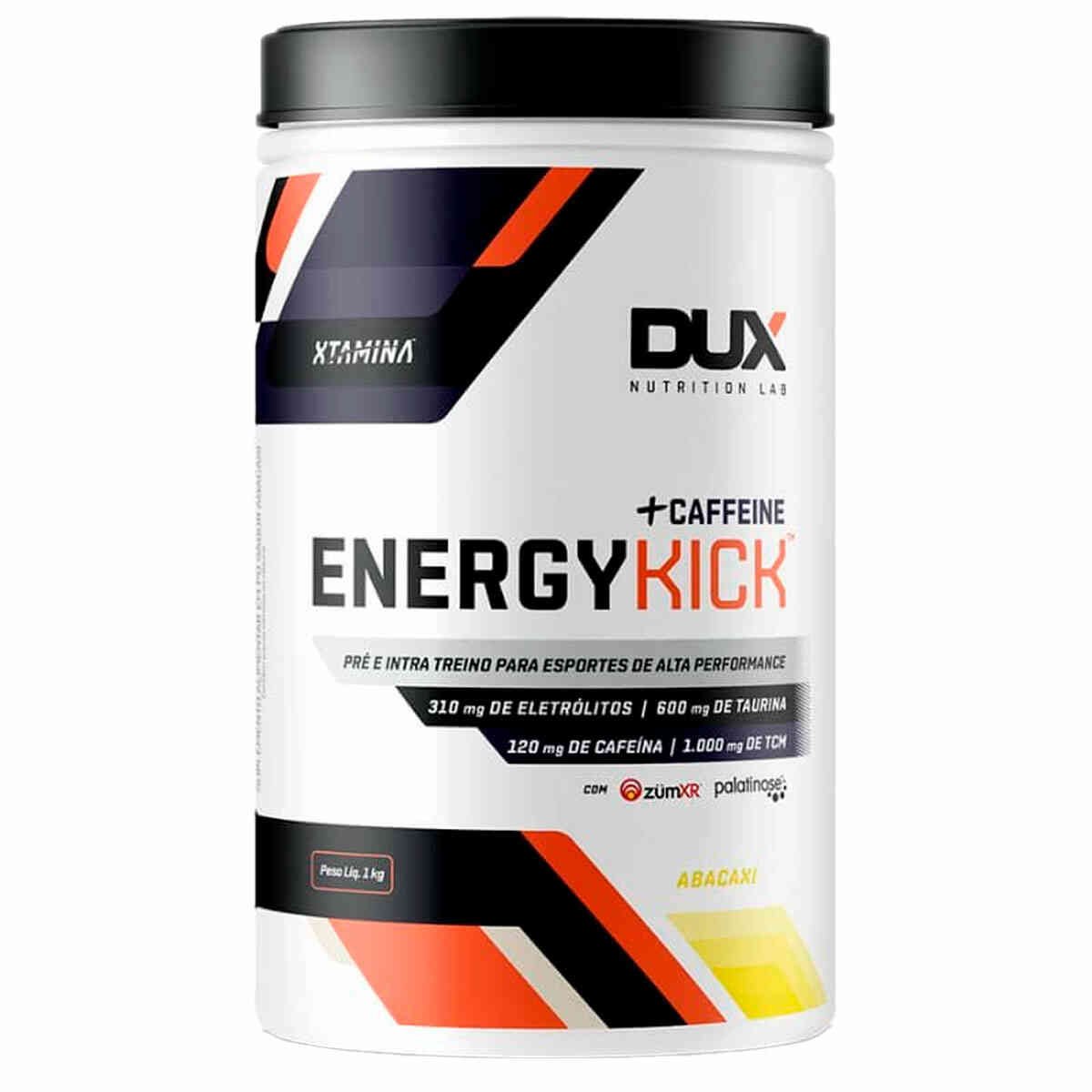 Energy Kick Caffeine Pote 1000G Dux Nutrition Sabor Abacaxi - 1000G