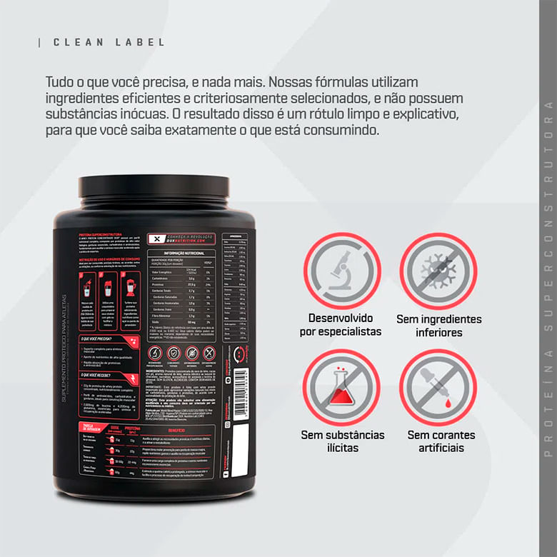Whey Protein Concentrado Pote 450G Dux Nutrition Cookies - 450G