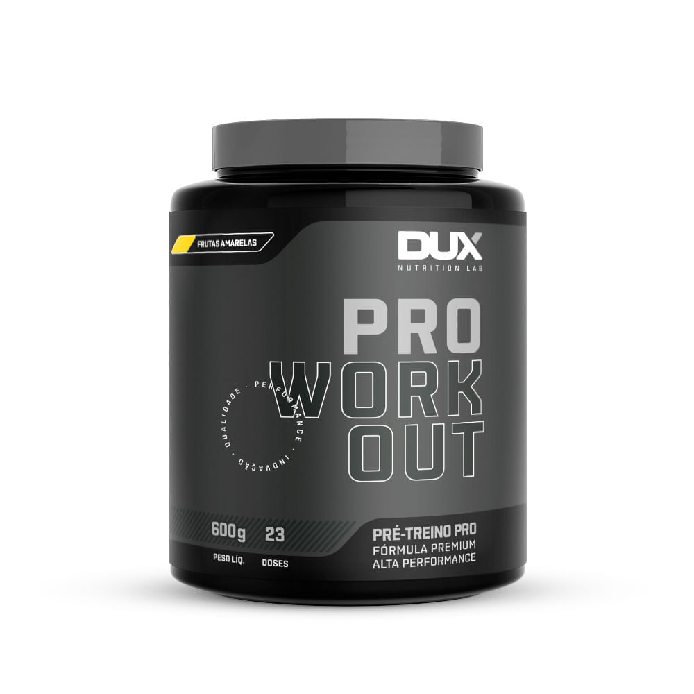 Encontraproduto.com.br - Pre Workout Pro - 600G Frutas Amarelas - Pote 600G