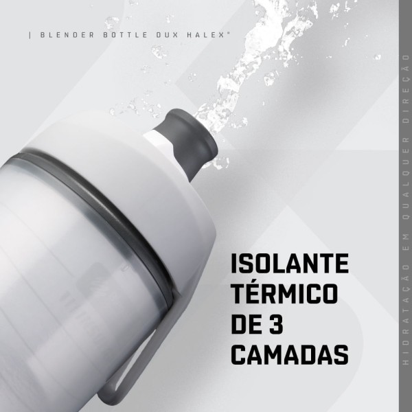 Encontraproduto.com.br - SQUEEZE BLENDER BOTTLE DUX HALEX - BRANCA 710ML