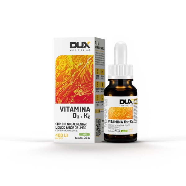 Encontraproduto.com.br - Vitamina D3 + K2 - 20Ml  Limão