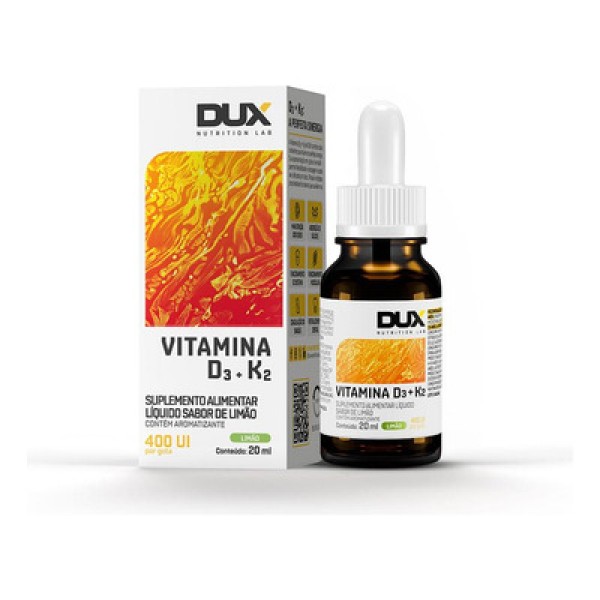 Encontraproduto.com.br - Vitamina D3 + K2 - 20Ml  Limão