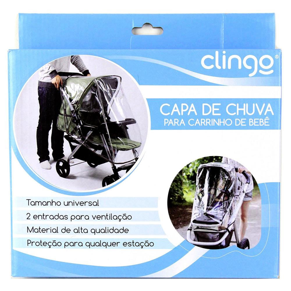Encontraproduto.com.br - Capa de Chuva Para Carrinho De Bebê Clingo (MP)