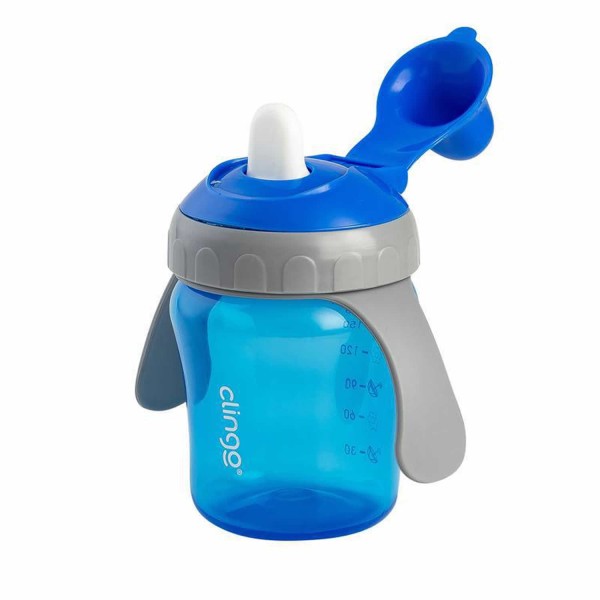 Encontraproduto.com.br - COPO TREINAMENTO COM TAMPA - COLORS AZUL - C2223
