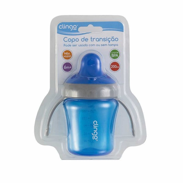 Encontraproduto.com.br - COPO TREINAMENTO COM TAMPA - COLORS AZUL - C2223