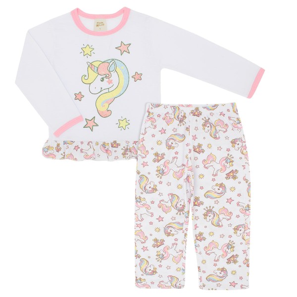Encontraproduto.com.br - Pijama longo em malha Unicórnio - Pingo Lelê