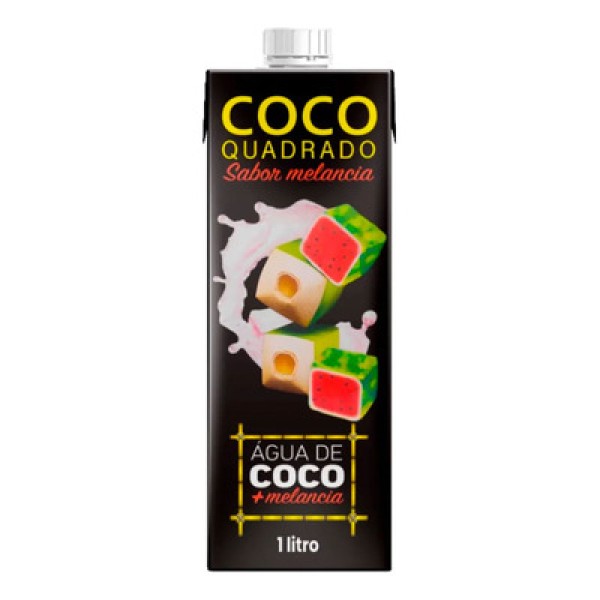 Encontraproduto.com.br - Água de Coco Quadrado Melancia 1l