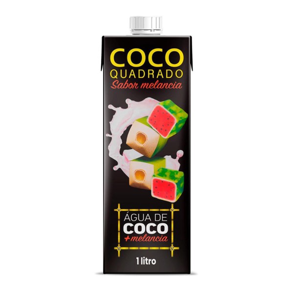 Encontraproduto.com.br - Água de Coco Quadrado Melancia 1l