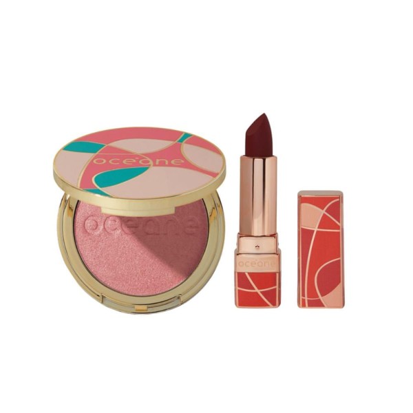 Kit Océane Capri Blush Rose Pink + Batom Godness Vinho