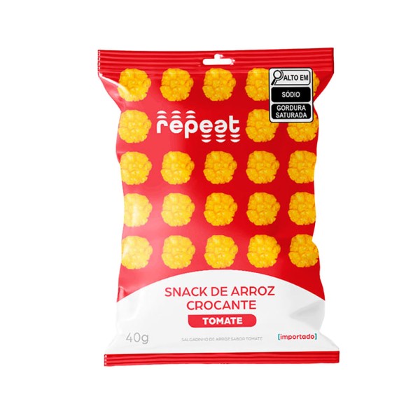 Encontraproduto.com.br - Snack de Arroz Crocante Sabor Tomate 40g Repeat