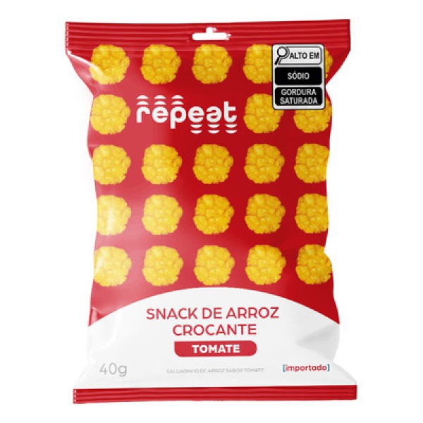 Snack de Arroz Crocante Sabor Tomate 40g Repeat
