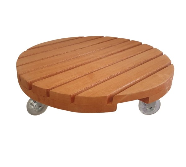Suporte para vaso de Plantas Redondo de Madeira 40cm Massol
