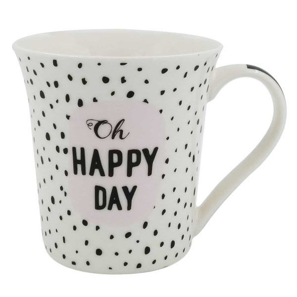 Caneca Stylo Lovely 370ml em Porcelana Rio de Ouro