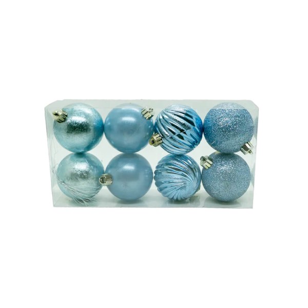 Encontraproduto.com.br - Kit Bolas De Natal 6cm 8 Peças Sortidas - Wincy