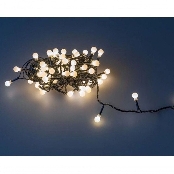 Encontraproduto.com.br - WE DROP - Cordao Pisca Led 40 Bolinhas Branco Quente
