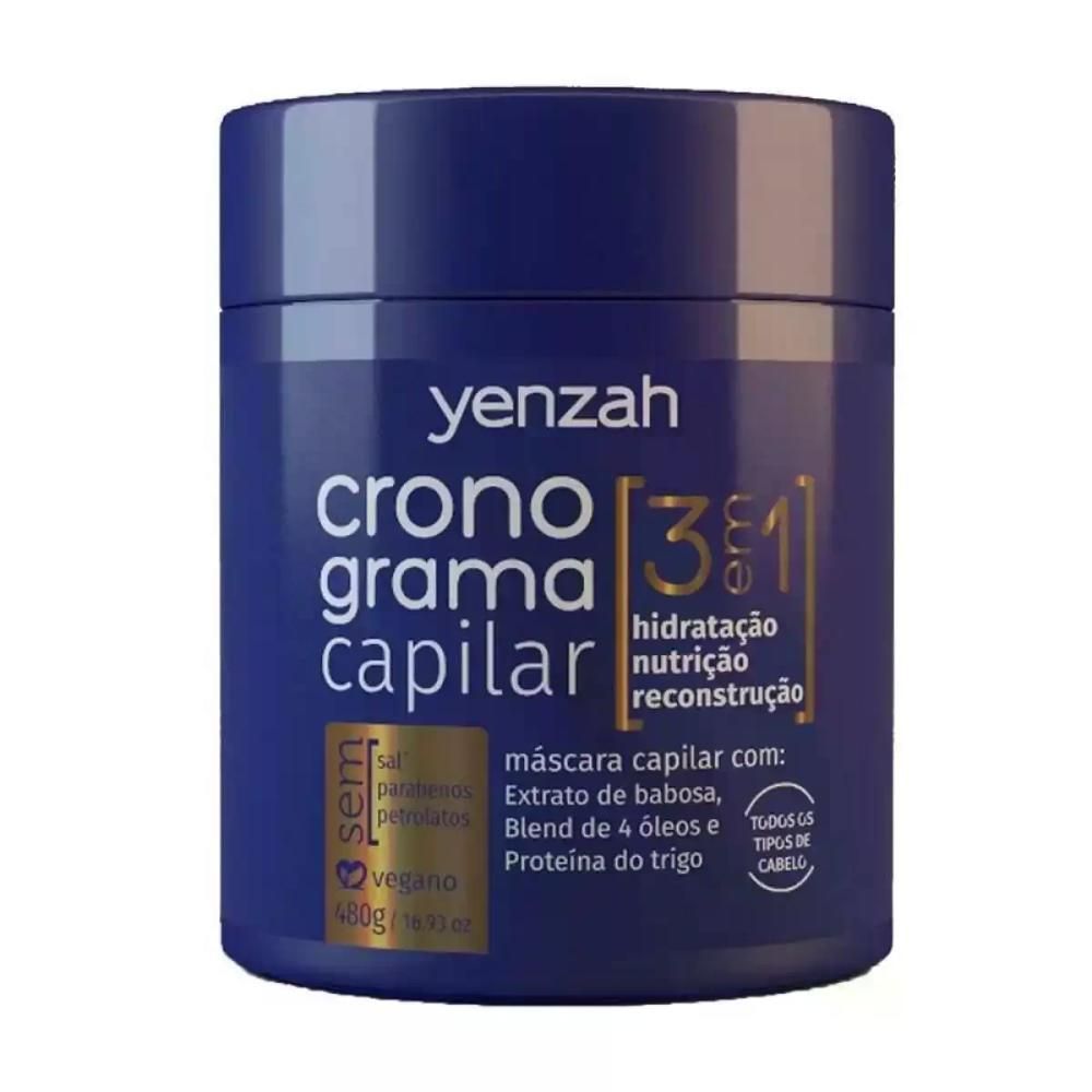 Encontraproduto.com.br - Máscara Yenzah Cronograma Capilar Antifrizz 3 em 1 480g