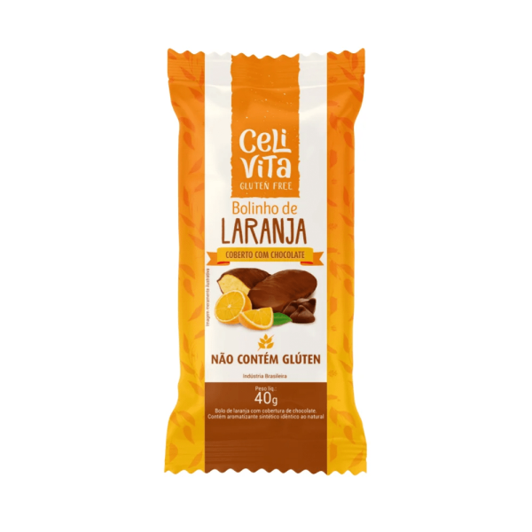Encontraproduto.com.br - Bolinho de Laranja Coberto com Chocolate Celi Vita 40g
