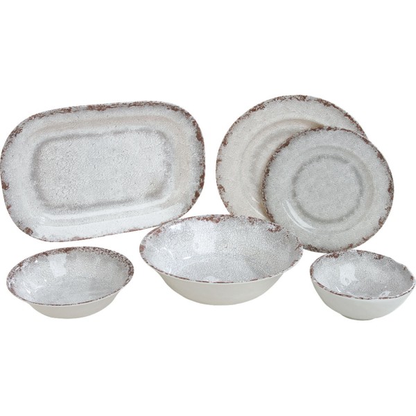 Encontraproduto.com.br - Prato Raso com Efeito Textura 28cm Branco