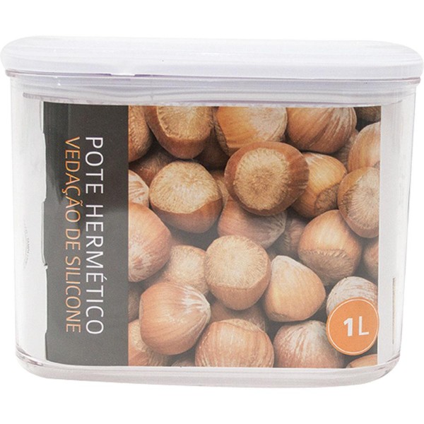 Encontraproduto.com.br - Pote Hermético 1L Casa do Chef Retangular