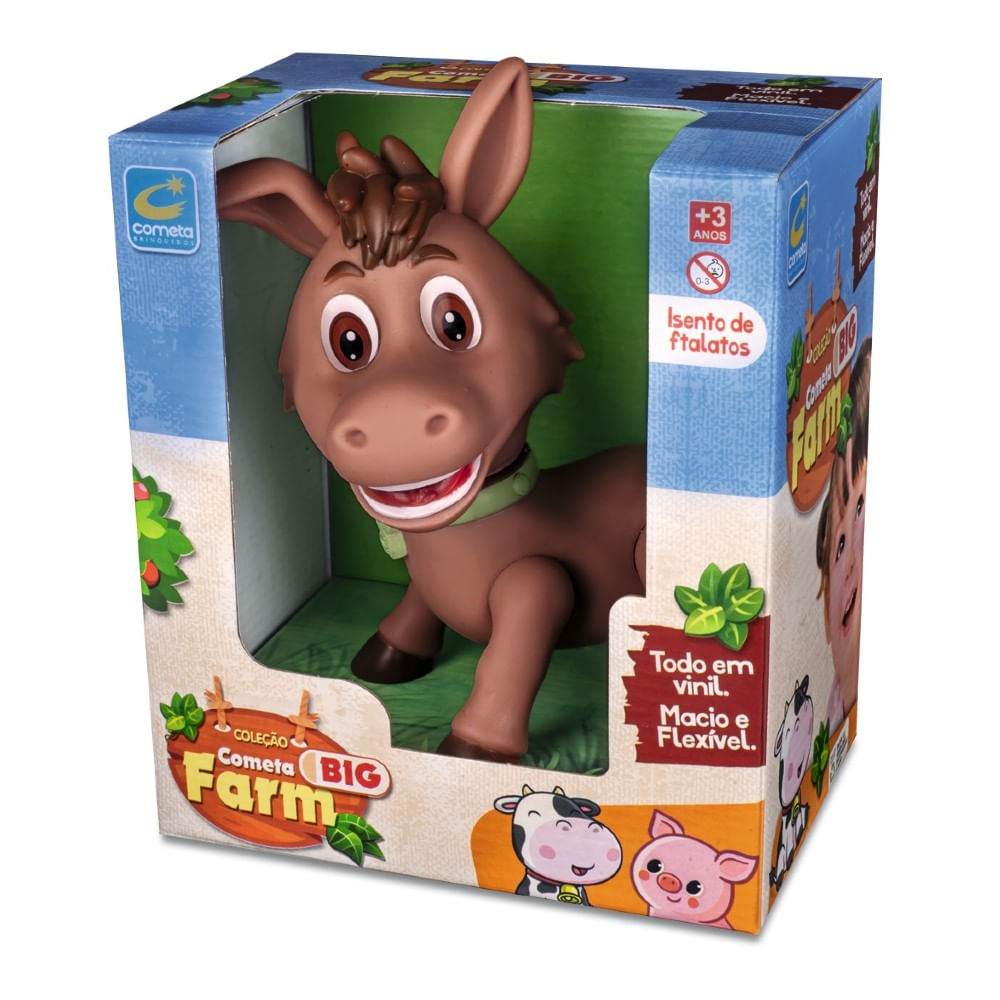 BRINQUEDO VINIL BIG FARM BURRINHO 458 COMETA