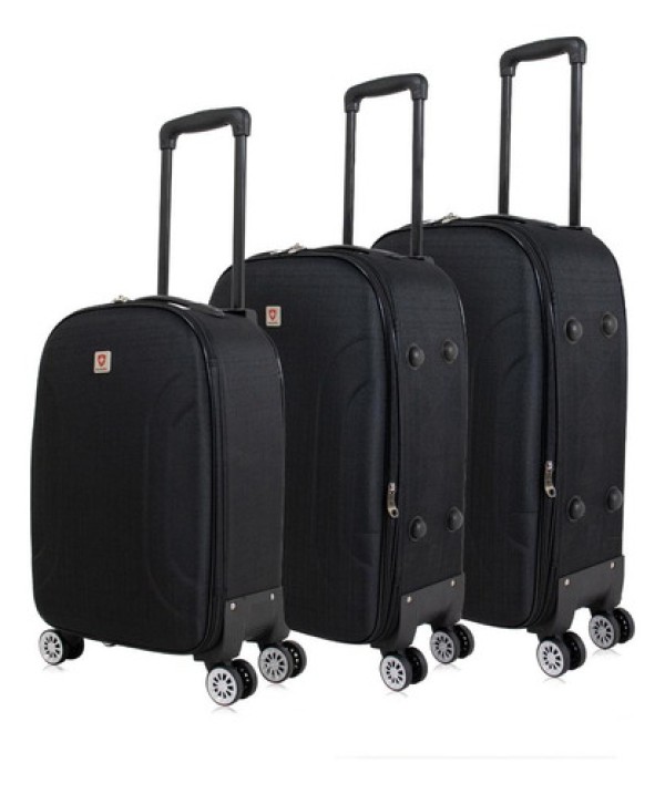Conjunto de malas de viagem pmg Sion expansível Swiss Move Preto