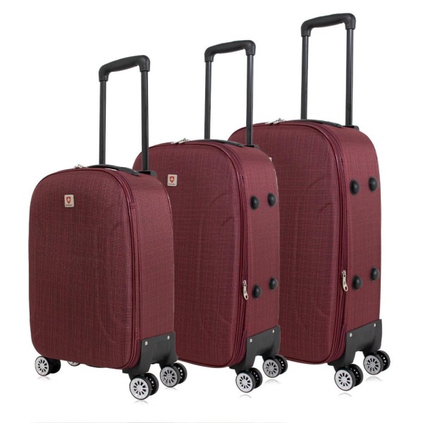 Conjunto de malas de viagem PMG Sion expansível Swiss Move Vinho
