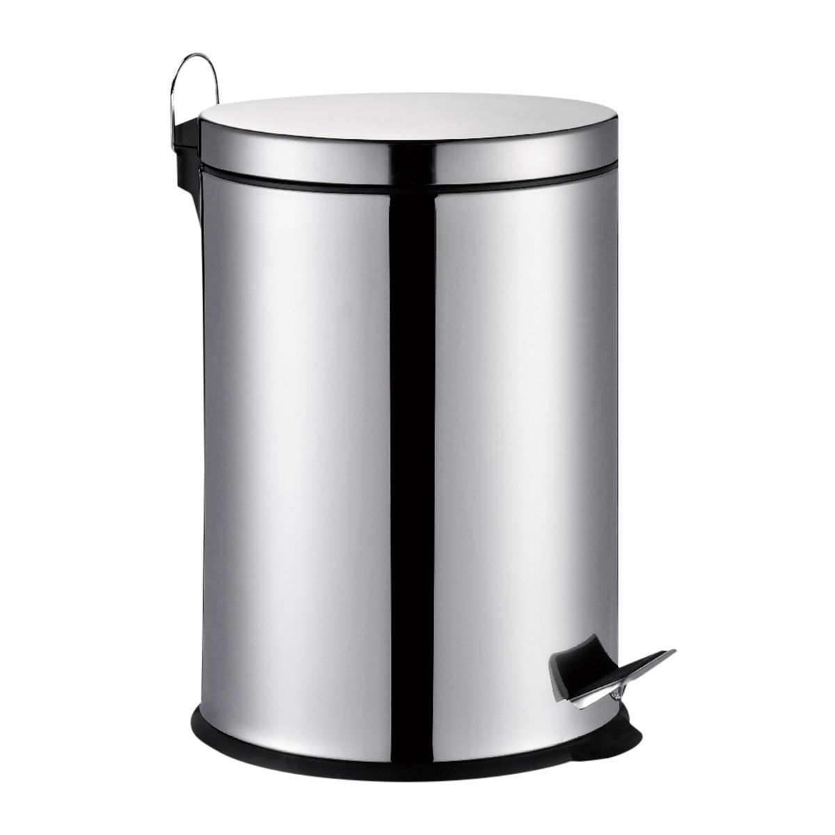 Lixeira com Tampa 20 Litros Inox Travel Max LS-BA020