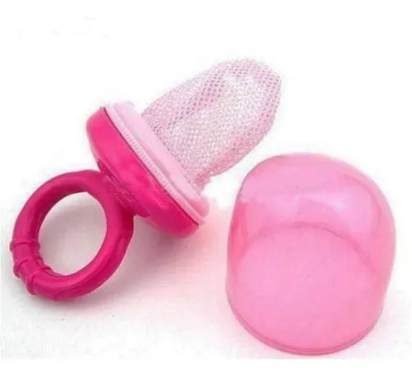 Encontraproduto.com.br - Alimentador Para Bebês Com Redinha Rosa - Turma Do Guará
