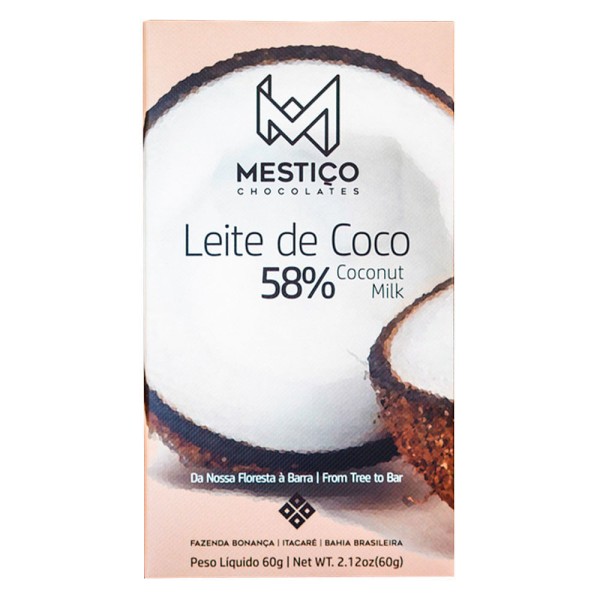 Chocolate Leite de Coco 58% Mestiço 60g
